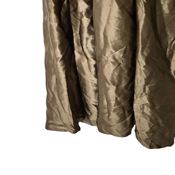 NWT Anthropologie Silk Maxi Dress Sz 8 Color blocked satin halter cut out - Picture 4 of 13